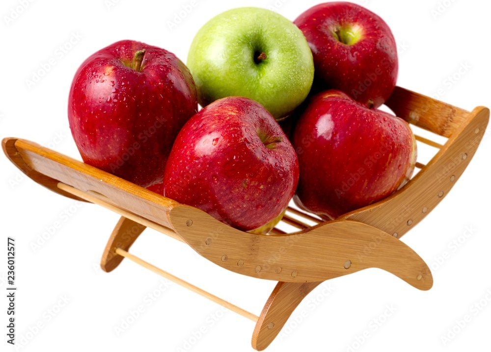 Apples in a fruit holder