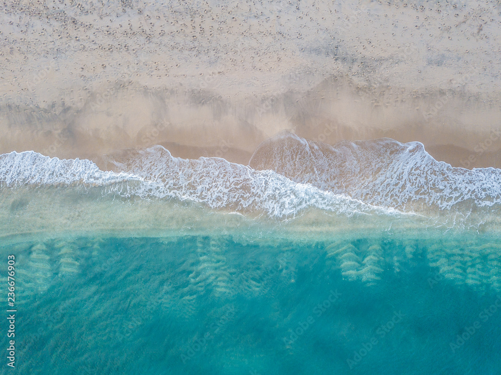 Aerial photo of tropical beach