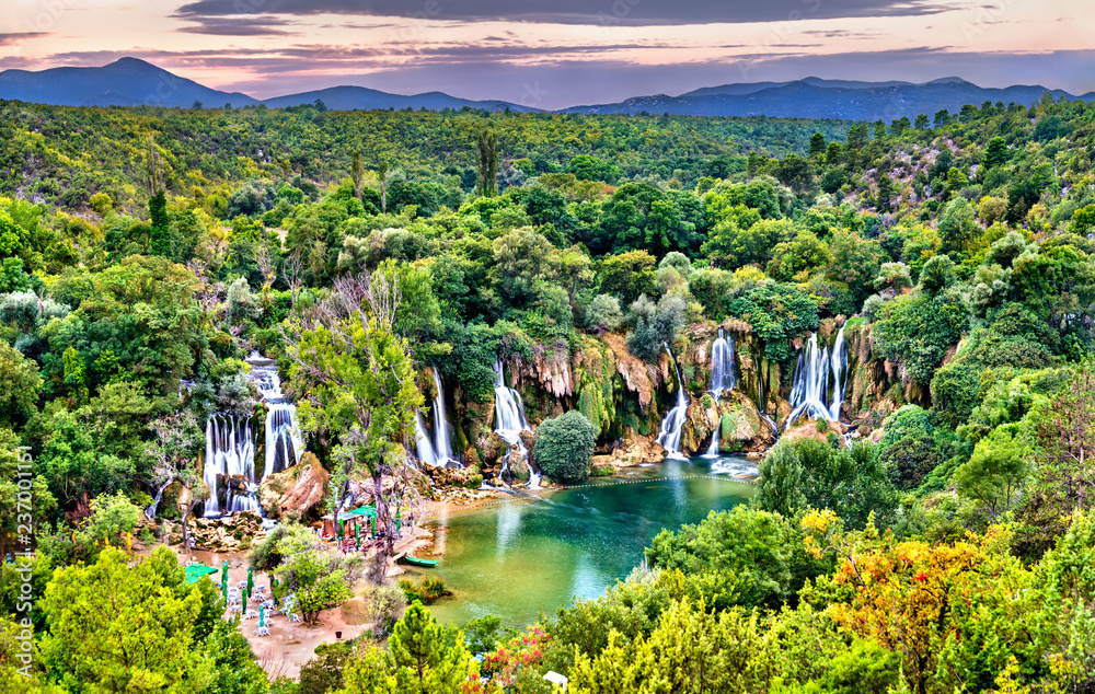 Kravica waterfalls on the Trebizat River in Bosnia and Herzegovina