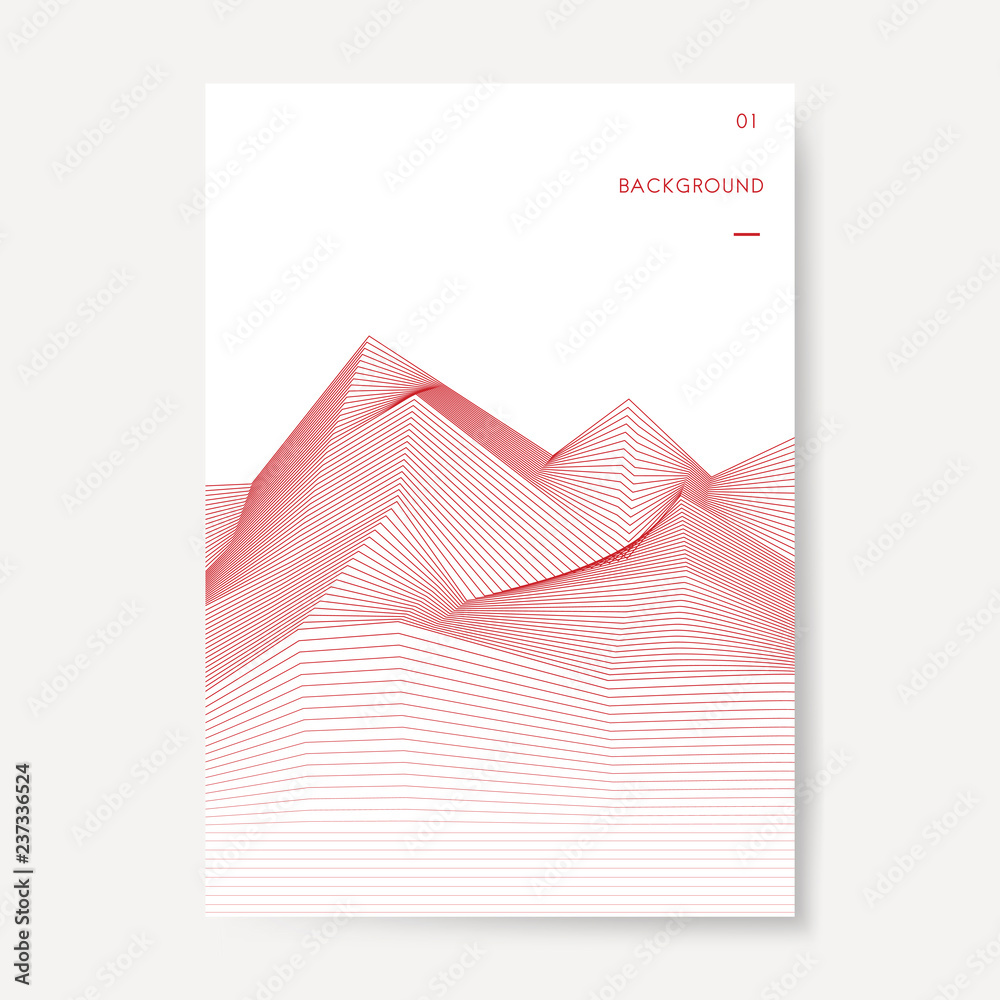 Data visualization dynamic wave pattern vector