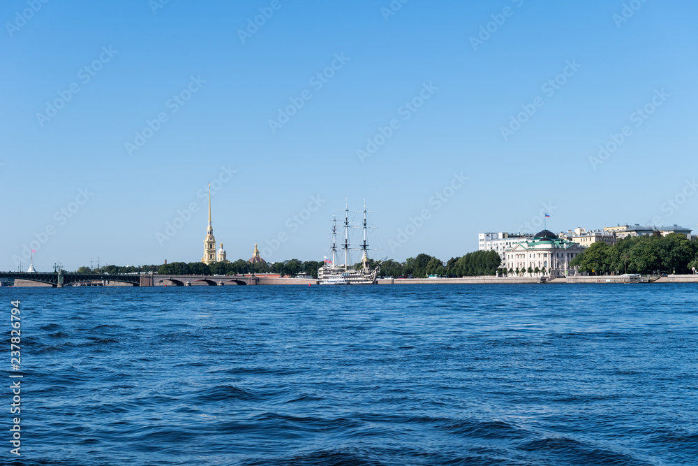  saint petersburg landscape of neva river