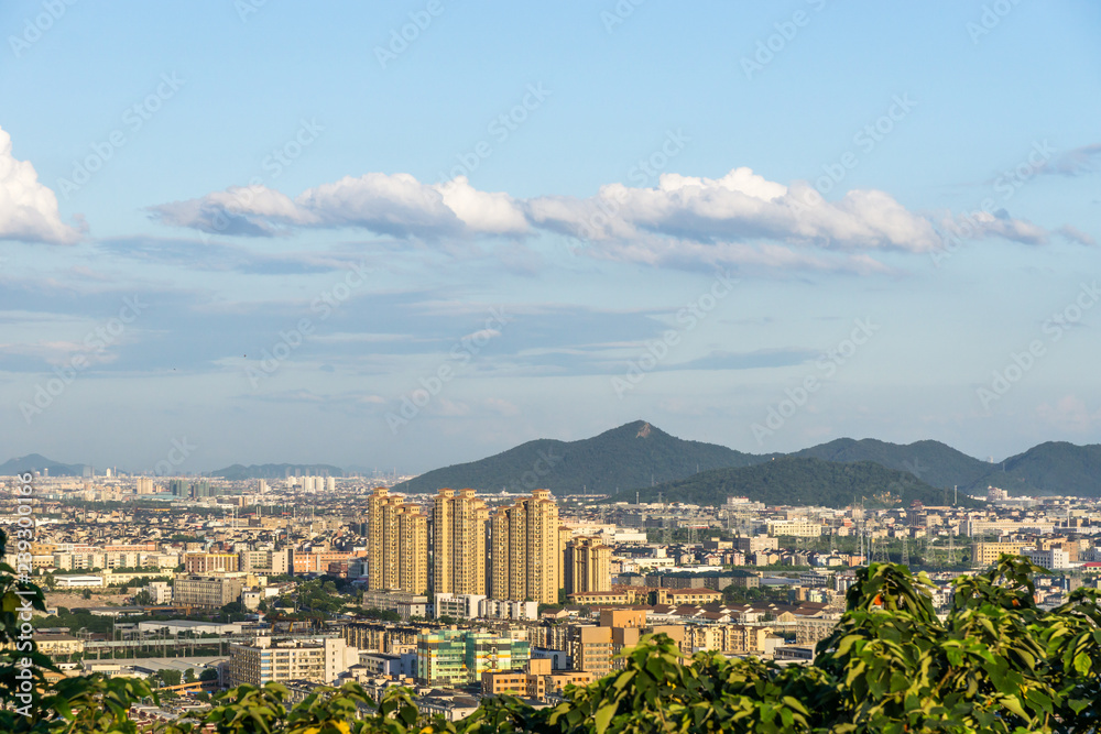 城市天际线全景