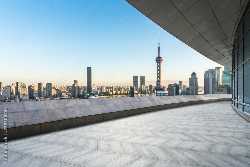 城市天际线全景