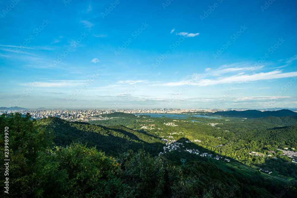 landscape of west lake in hangzhou china