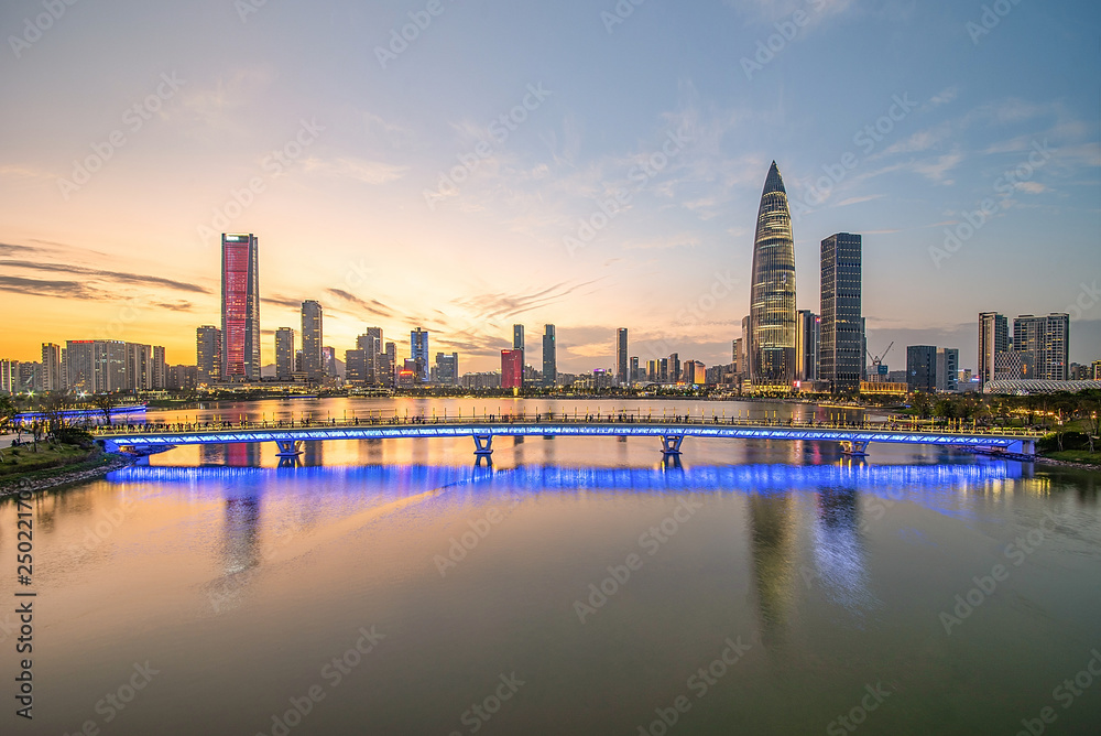 深圳湾人才公园夜景