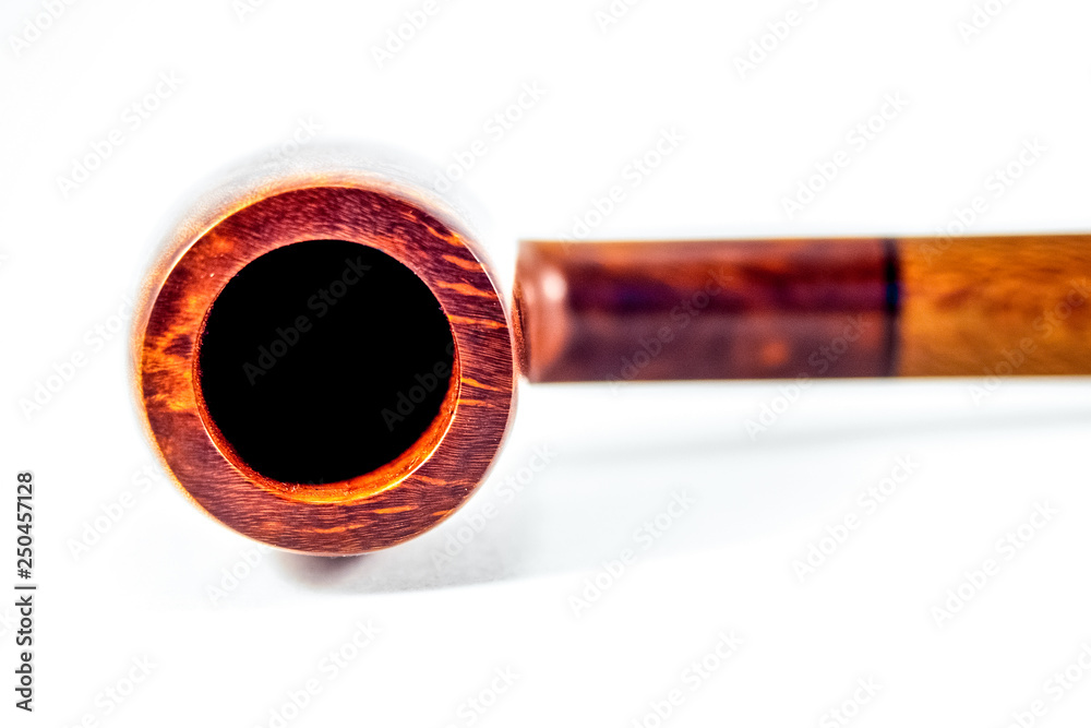 Close-up of wooden pipe