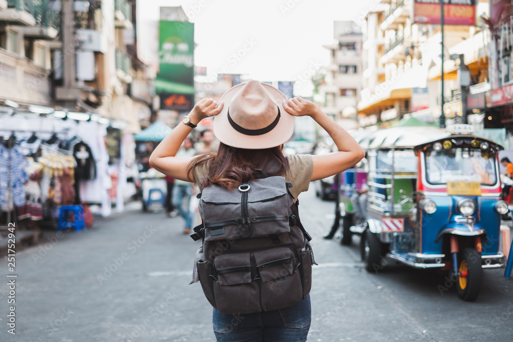 Female tourist in Bangkok