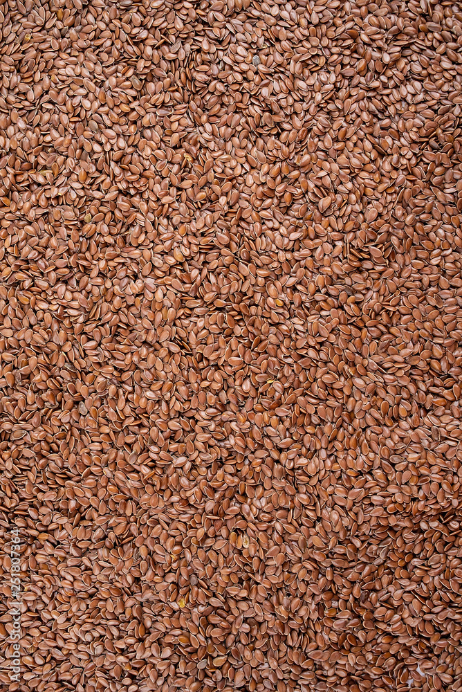 Full screen of flaxseed