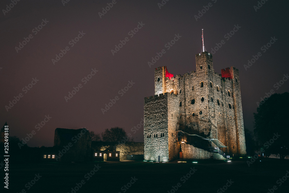 castle at night