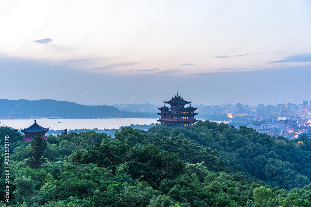 山与树的山景