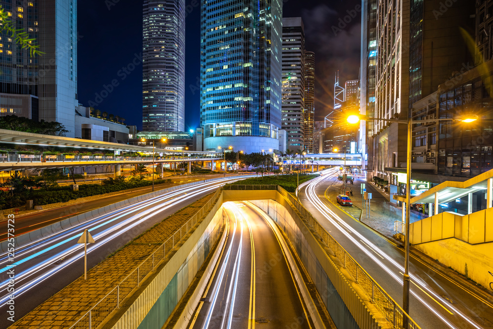 香港夜间交通