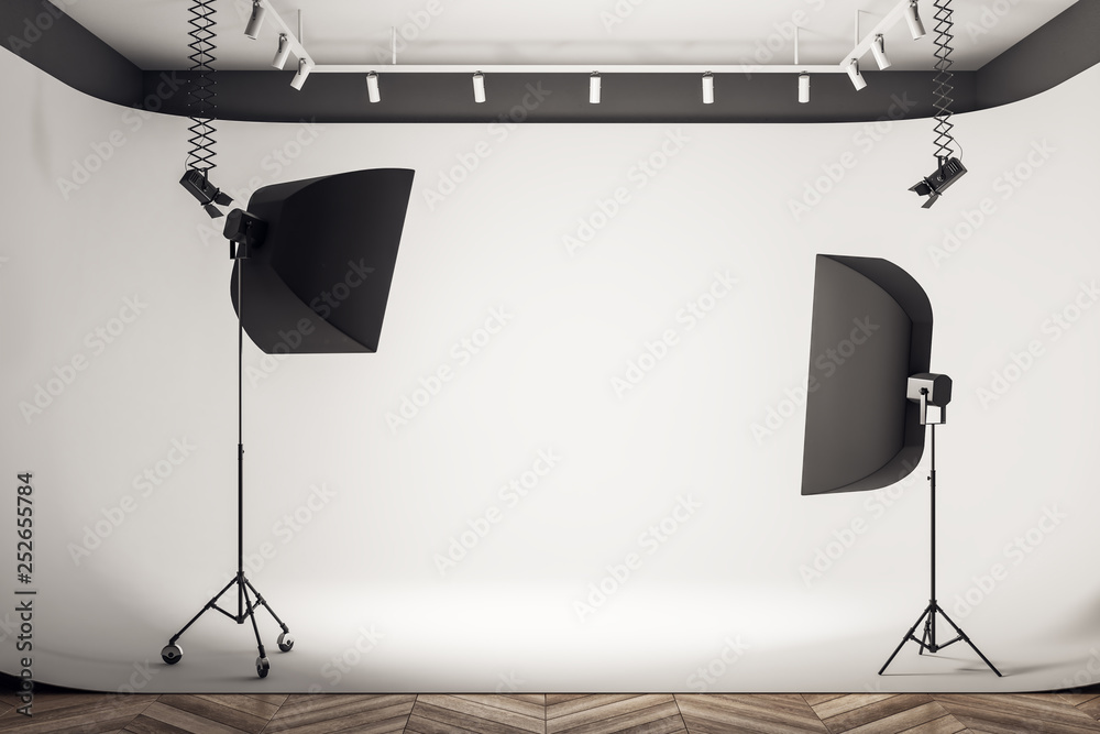 Clean photo studio