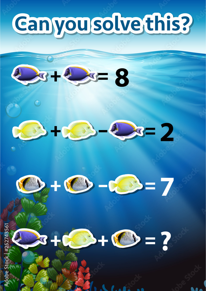 你能解决这个数学工作表吗？