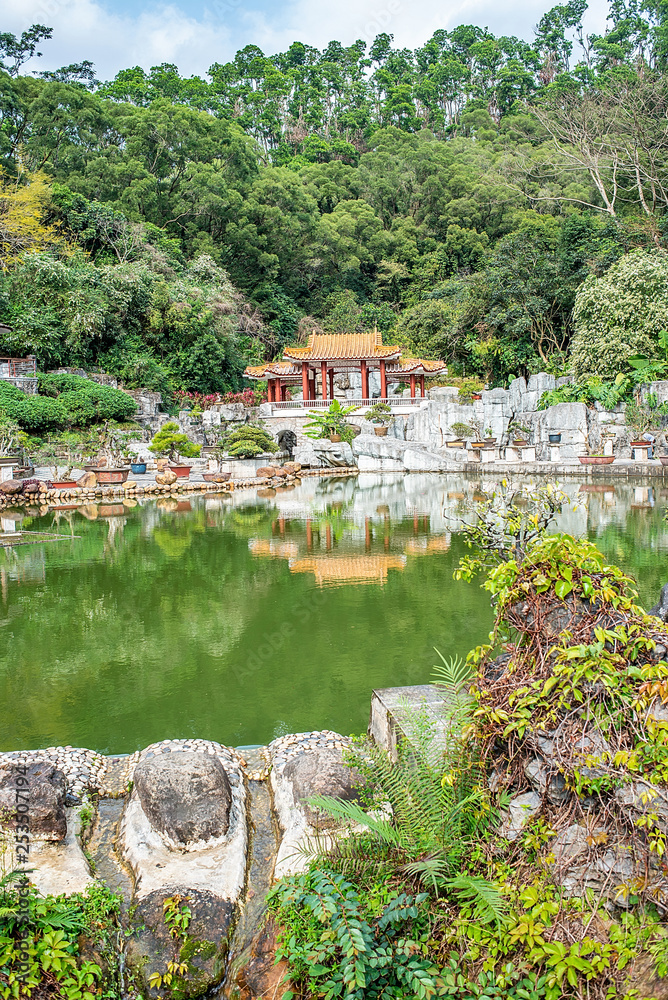 深圳仙湖植物园盆景园古建筑庭院