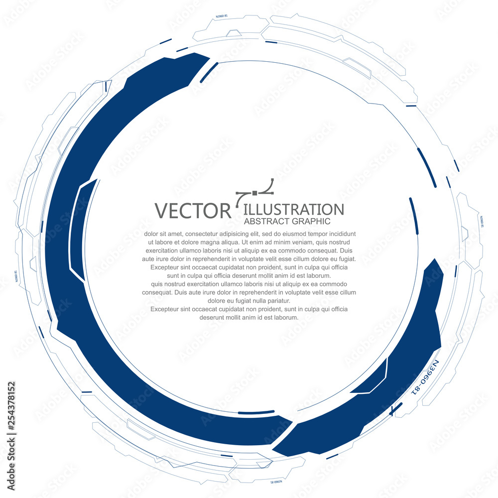 抽象环形图形，未来科技感，矢量背景。