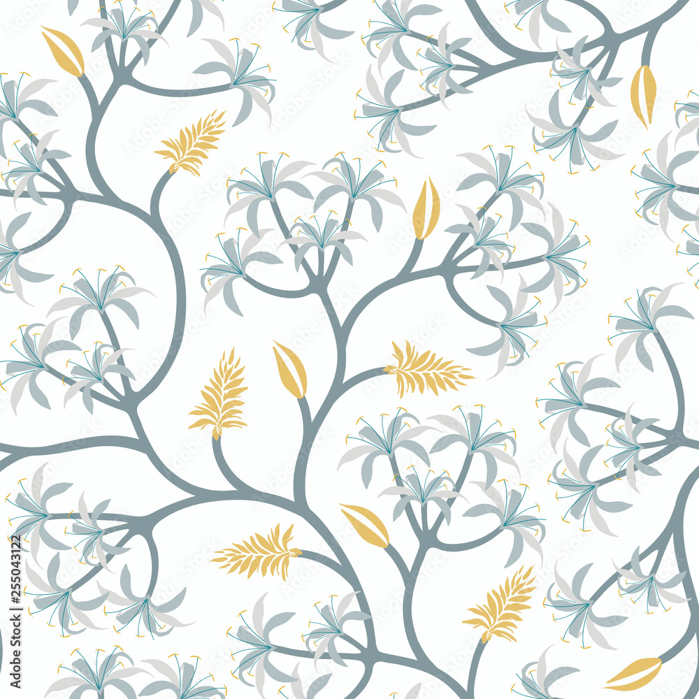 Nature plant branch wallpaper design