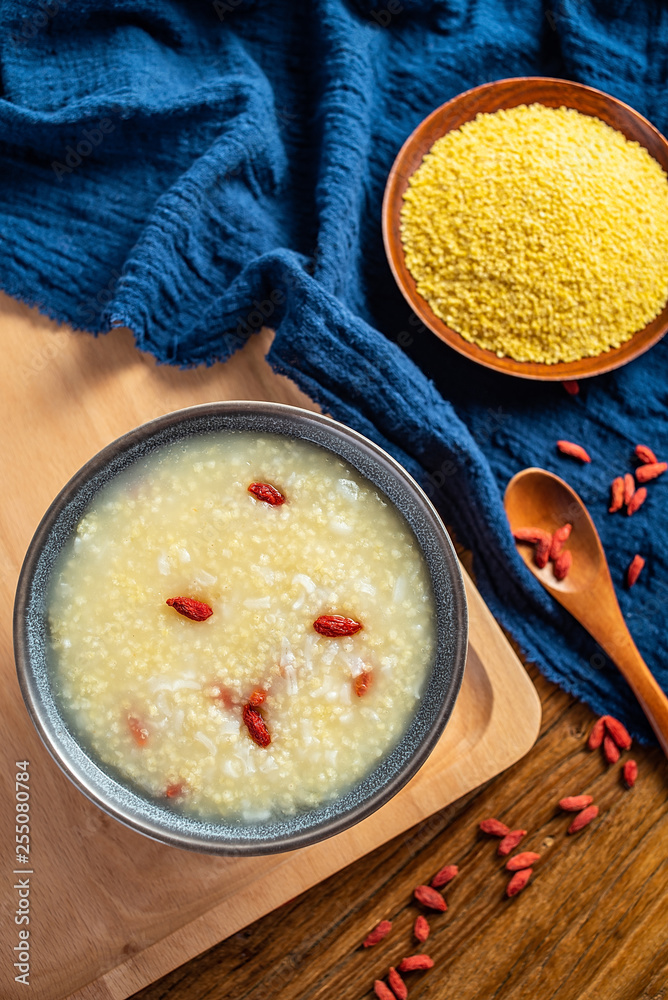 a bowl of nutritious glutinous rice porridge