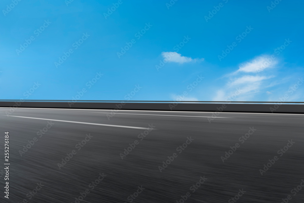 Road surface and sky cloud landscape..