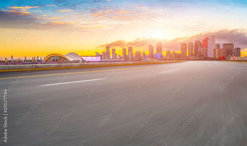 Urban Road, Highway and Construction Skyline..