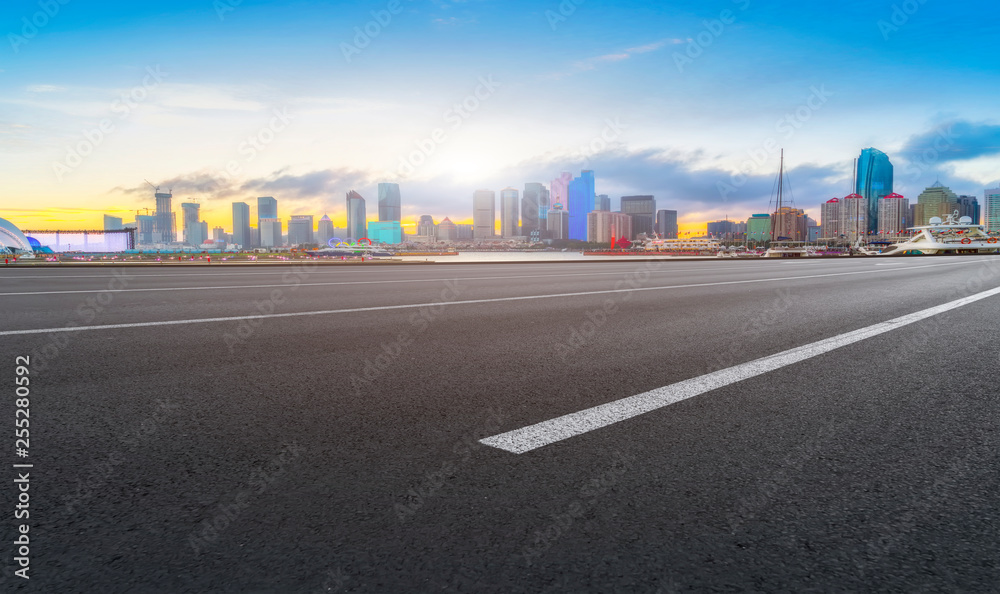 Urban Road, Highway and Construction Skyline..