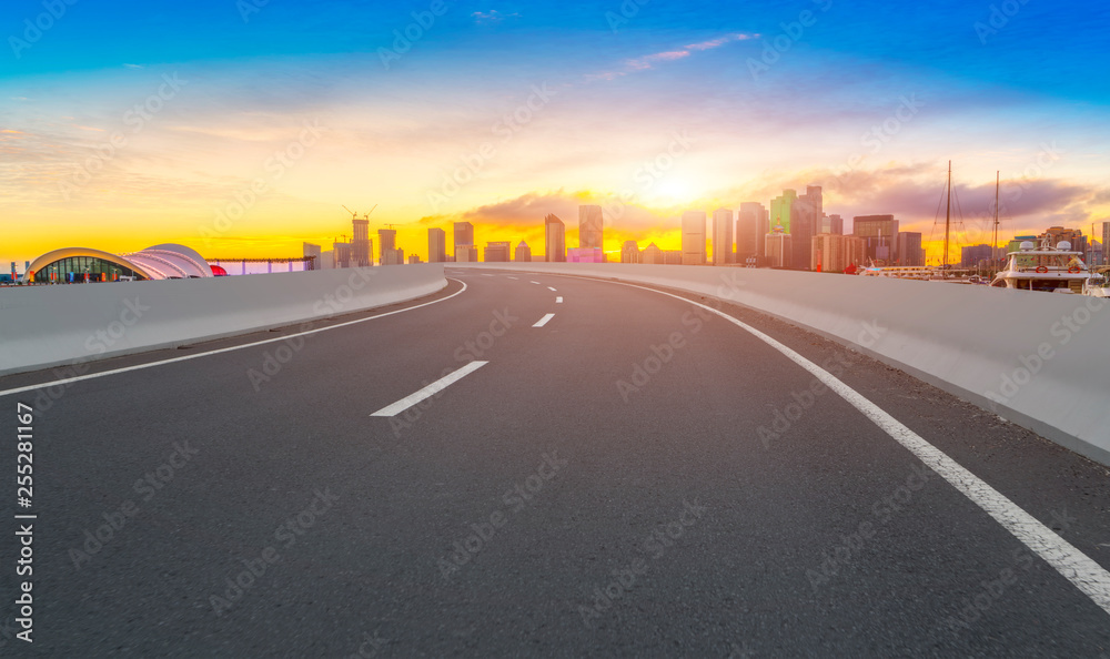 Urban Road, Highway and Construction Skyline..