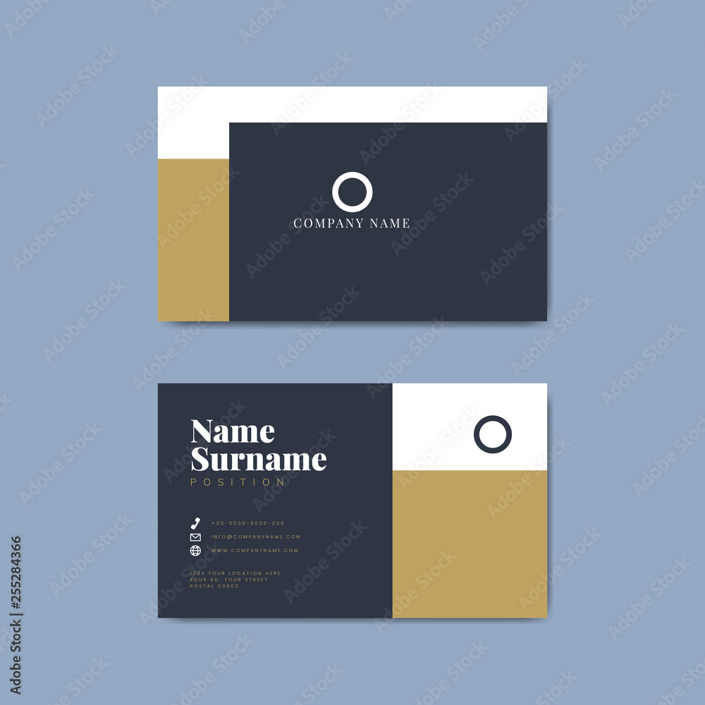 Corporate business card template