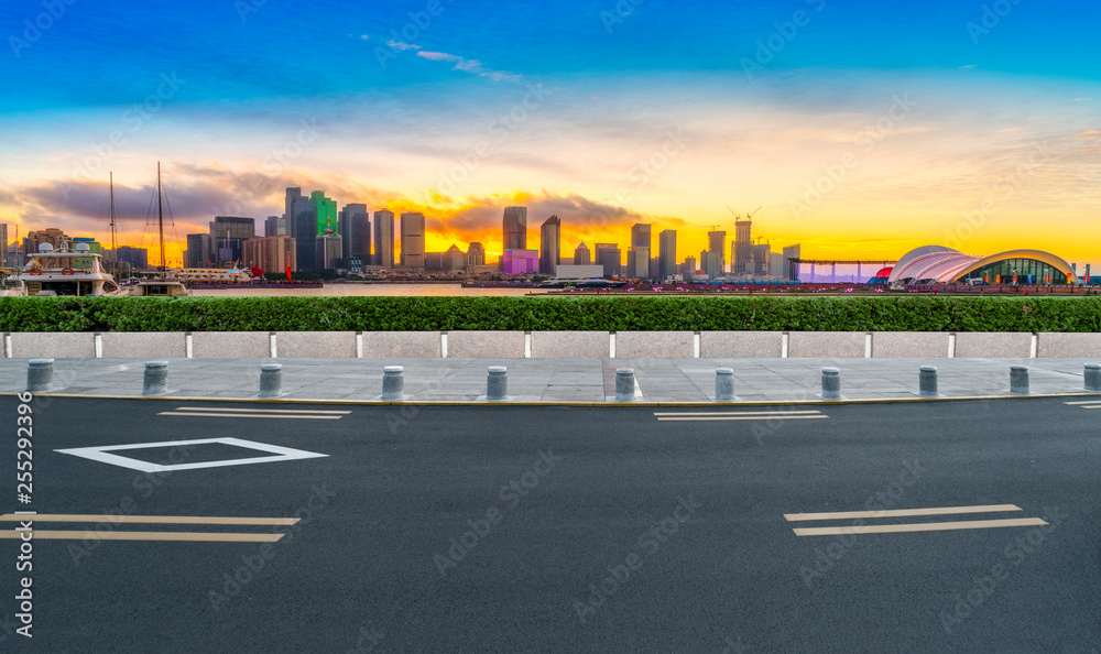 Urban Road, Highway and Construction Skyline..