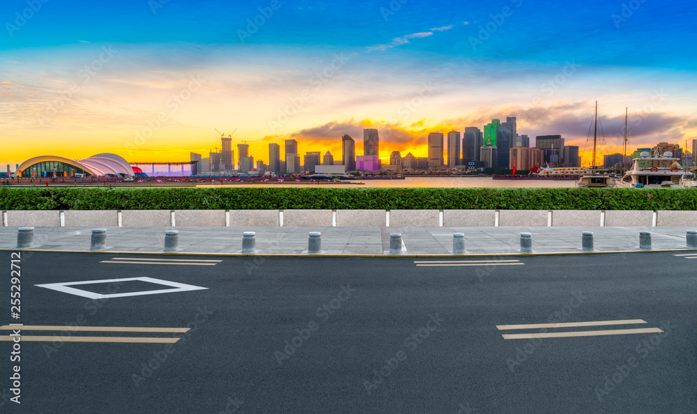 Urban Road, Highway and Construction Skyline..