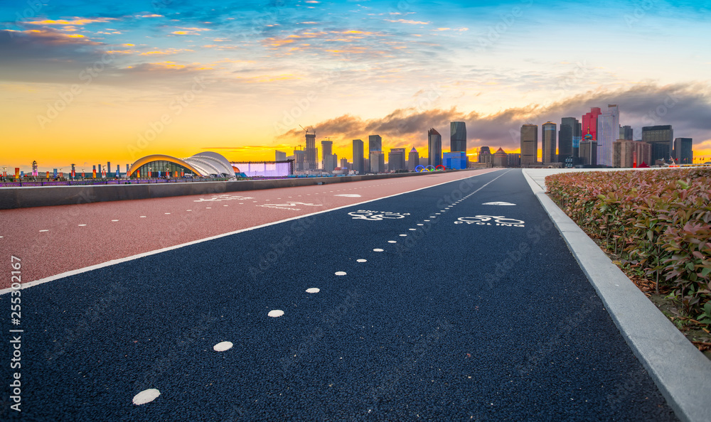 Urban Road, Highway and Construction Skyline..