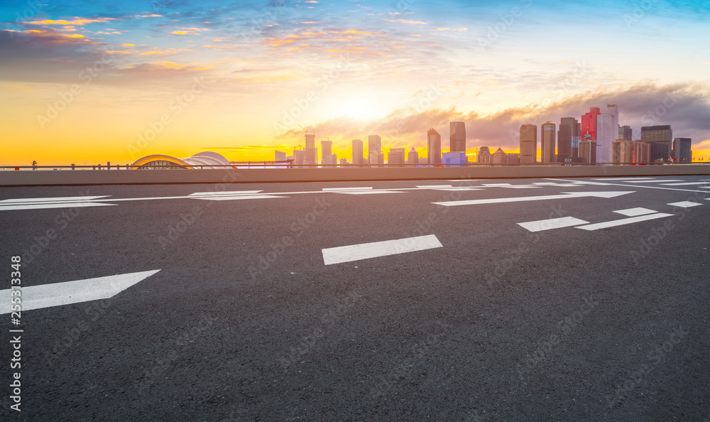 Urban Road, Highway and Construction Skyline..