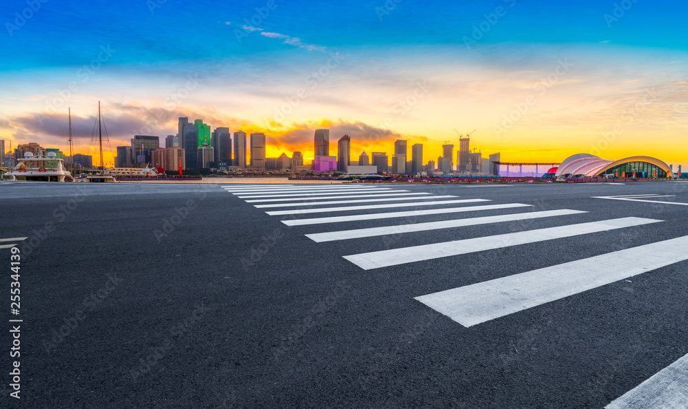 Urban Road, Highway and Construction Skyline..