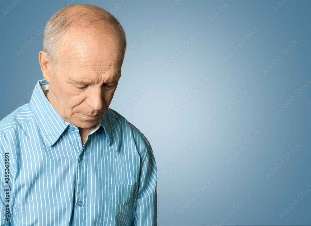 Handsome senior man standing