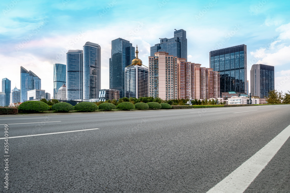 Urban Road, Highway and Construction Skyline..