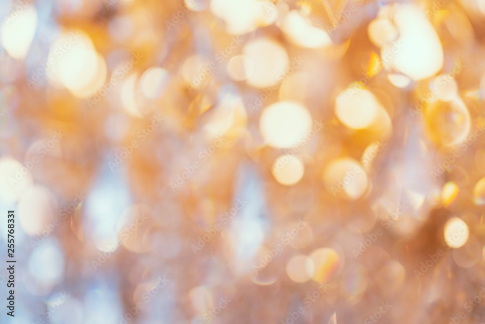 blur and defocus crystal chadelier shiny glitter abstract background