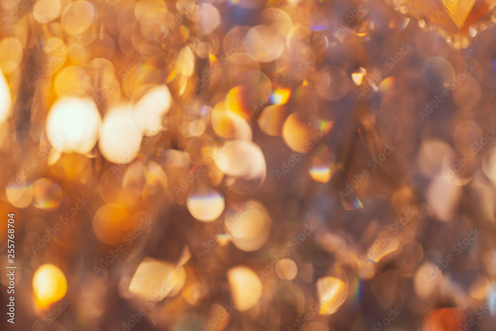 blur and defocus crystal chadelier shiny glitter abstract background