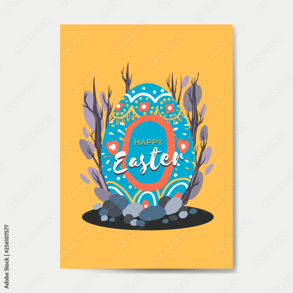 Easter egg design card