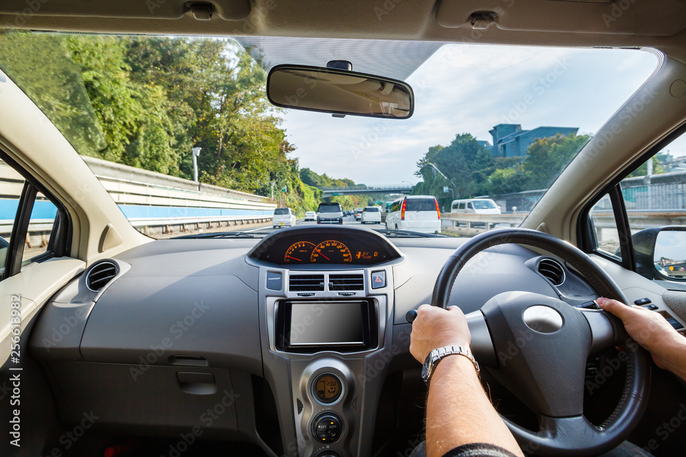 運転席から見る景色