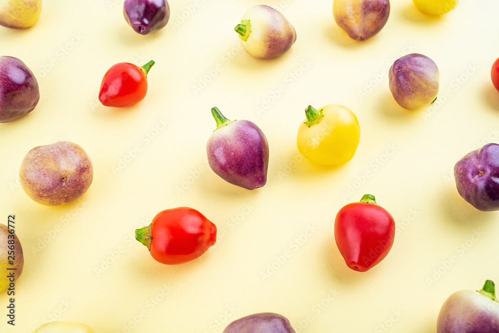 Fresh colorful pepper poster