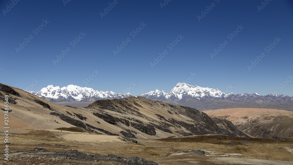 Ausangate mountain range in Cusco Perú