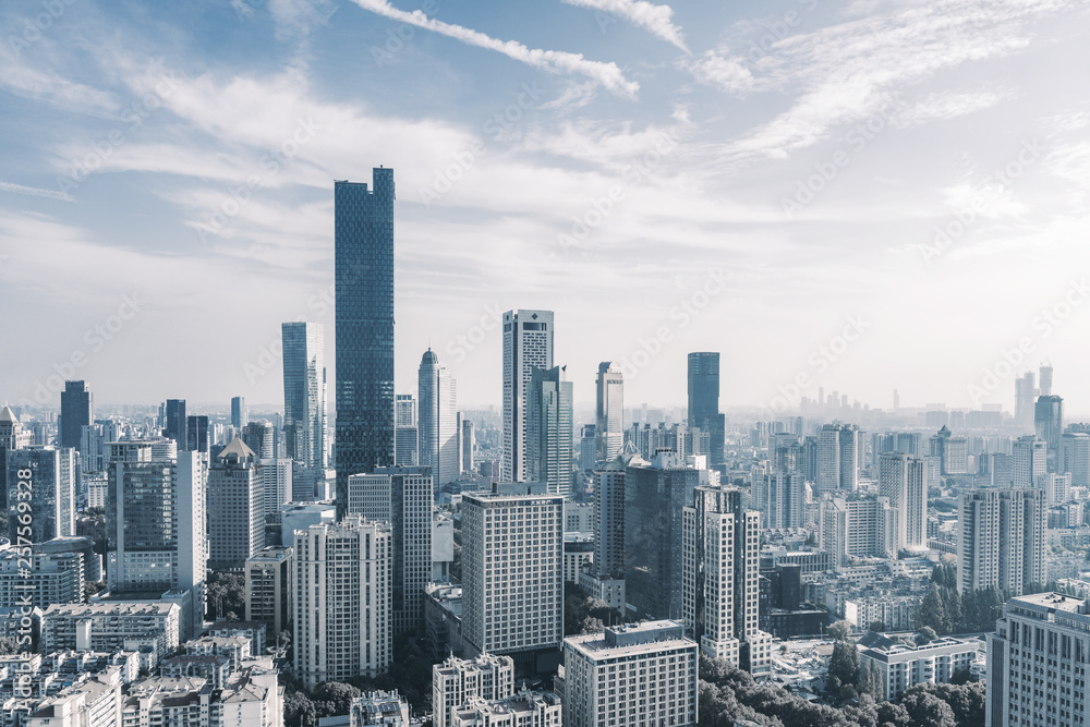 Urban Skyline Complex in Nanjing, Jiangsu province, China