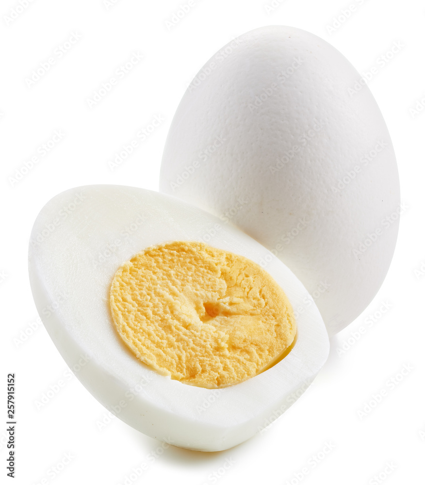 With egg isolated on white