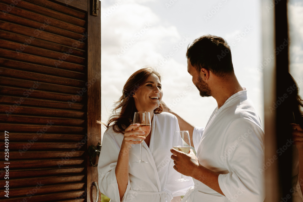 Happy couple spending time together