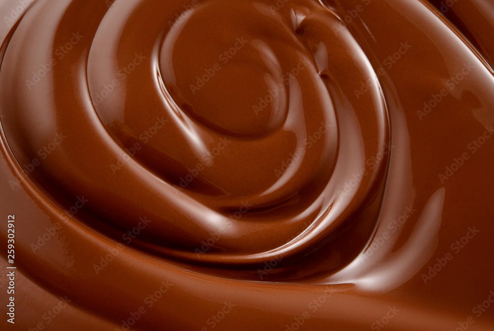 Melted chocolate. Chocolate surface. Hot chocolate.