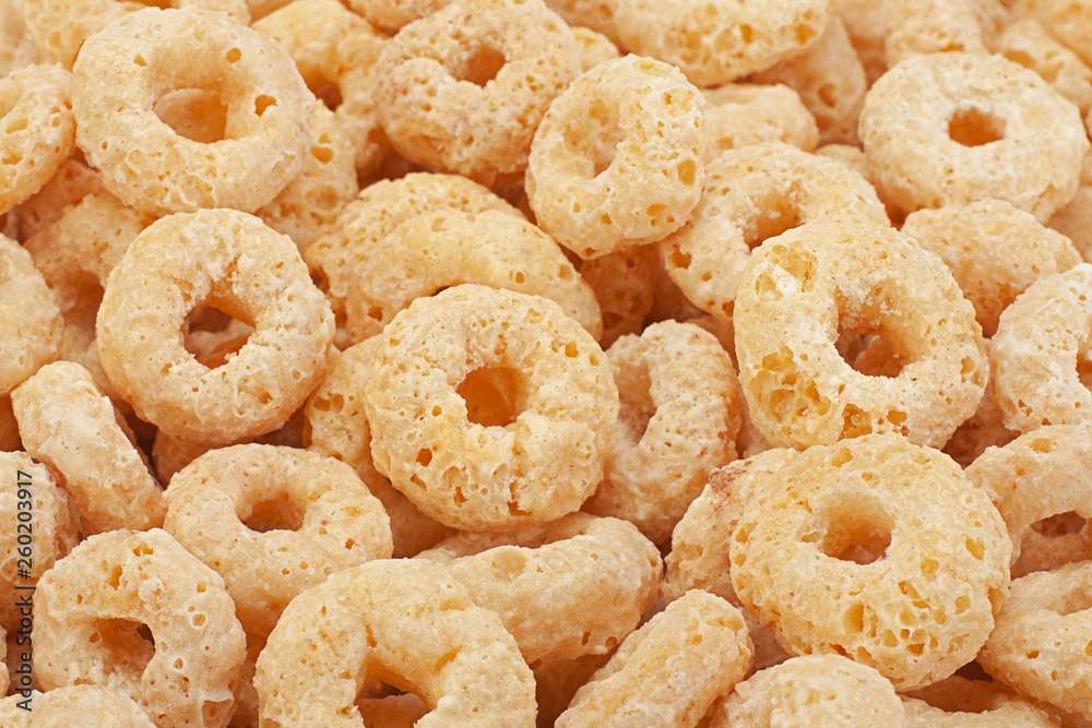 Sweet brekfast cereal rings