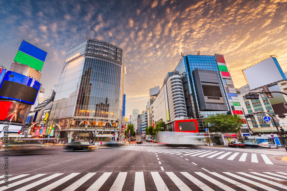 日本东京涩谷十字路口