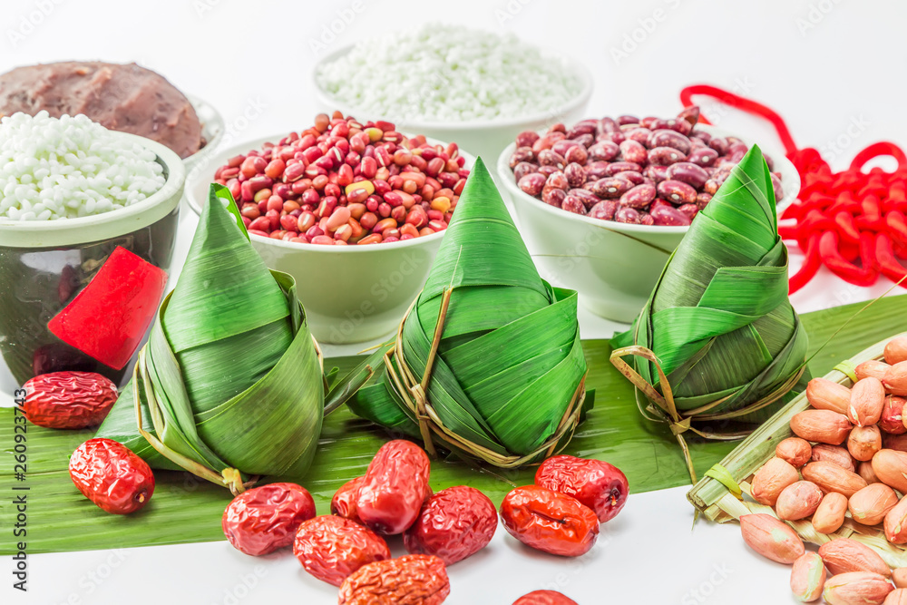 Chinese traditional festival delicacies Dragon Boat Festival Zongzi..