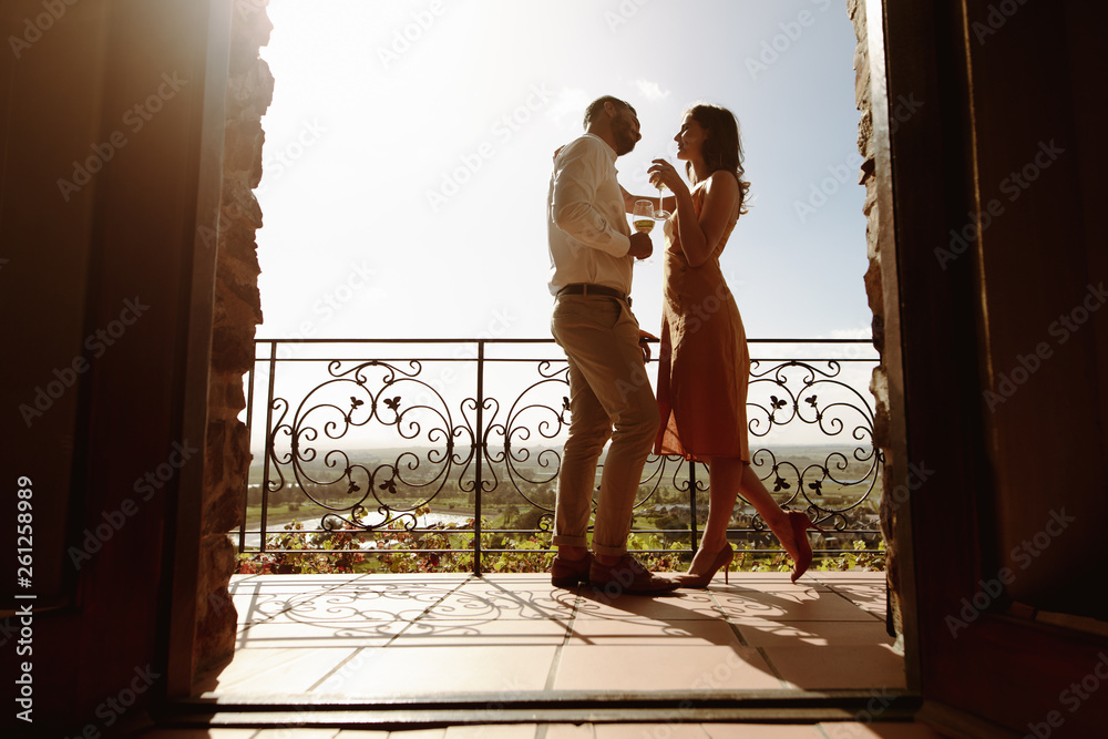 Couple on a romantic date