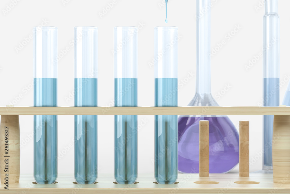 3d rendering, biotechnological laboratory equipment background