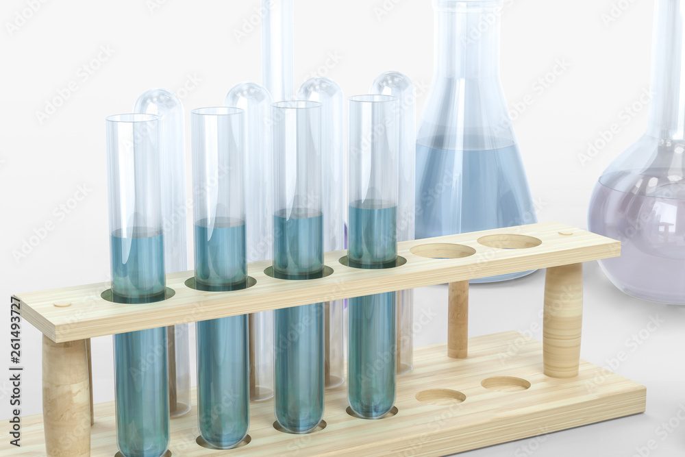 3d rendering, biotechnological laboratory equipment background