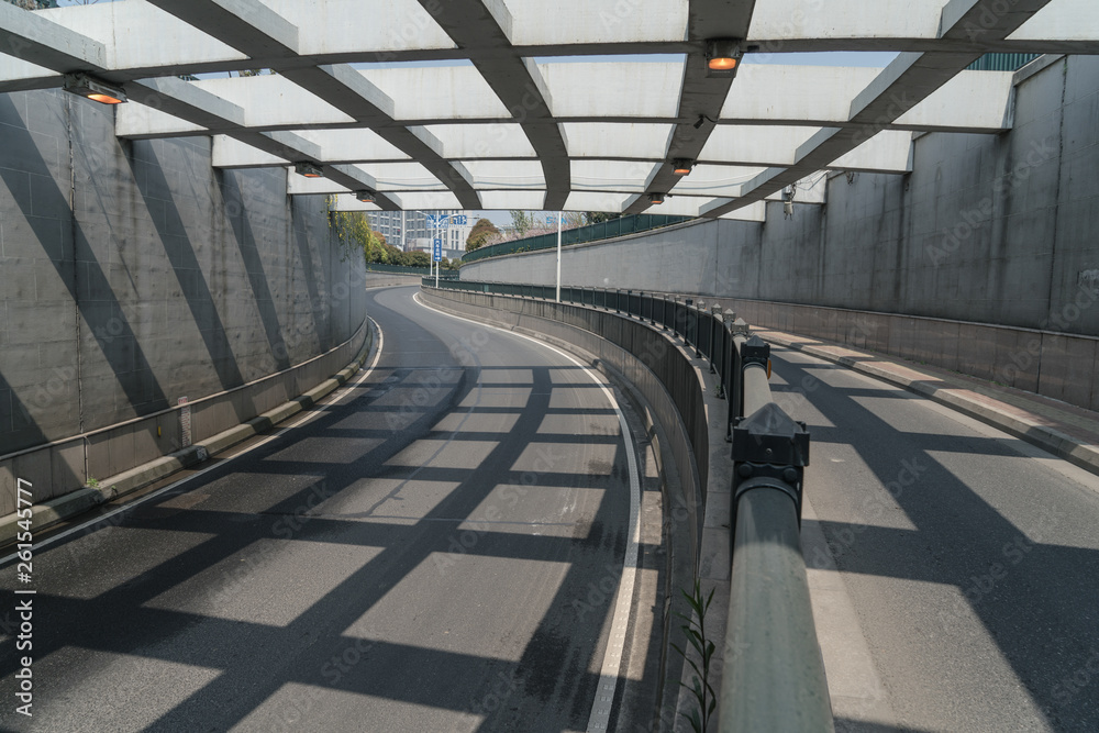 The passageway in the city, Perspective background